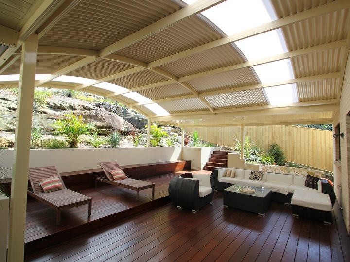 Enjoy your outdoor space this summer, with insulated panel roofing. “The Smarter Choice”